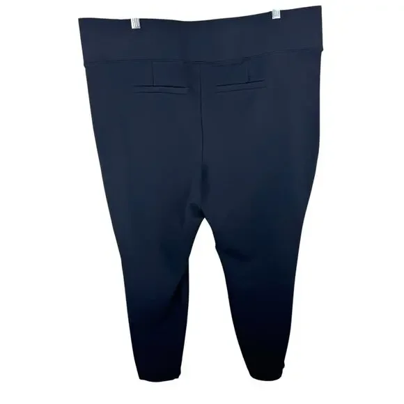 Torrid Pixie Black High Rise Cropped Skinny Pull On Dressy Legging Pants 3X Tall - Picture 2 of 7